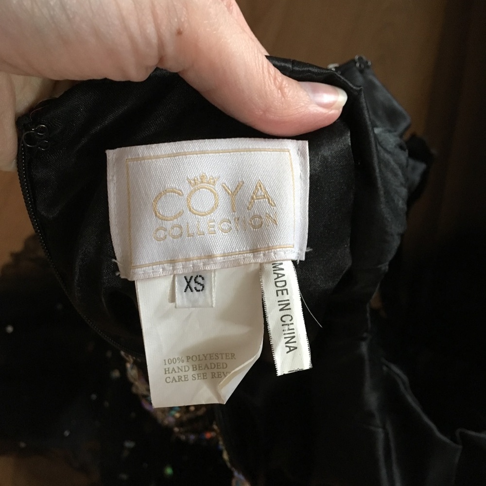 Black Rhinestone Prom Dress - Picture 7 of 7